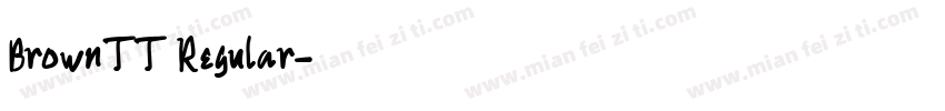 BrownTT Regular字体转换